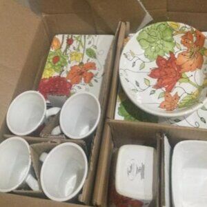 Certified International color bakery set by Mindy somers, Aria style